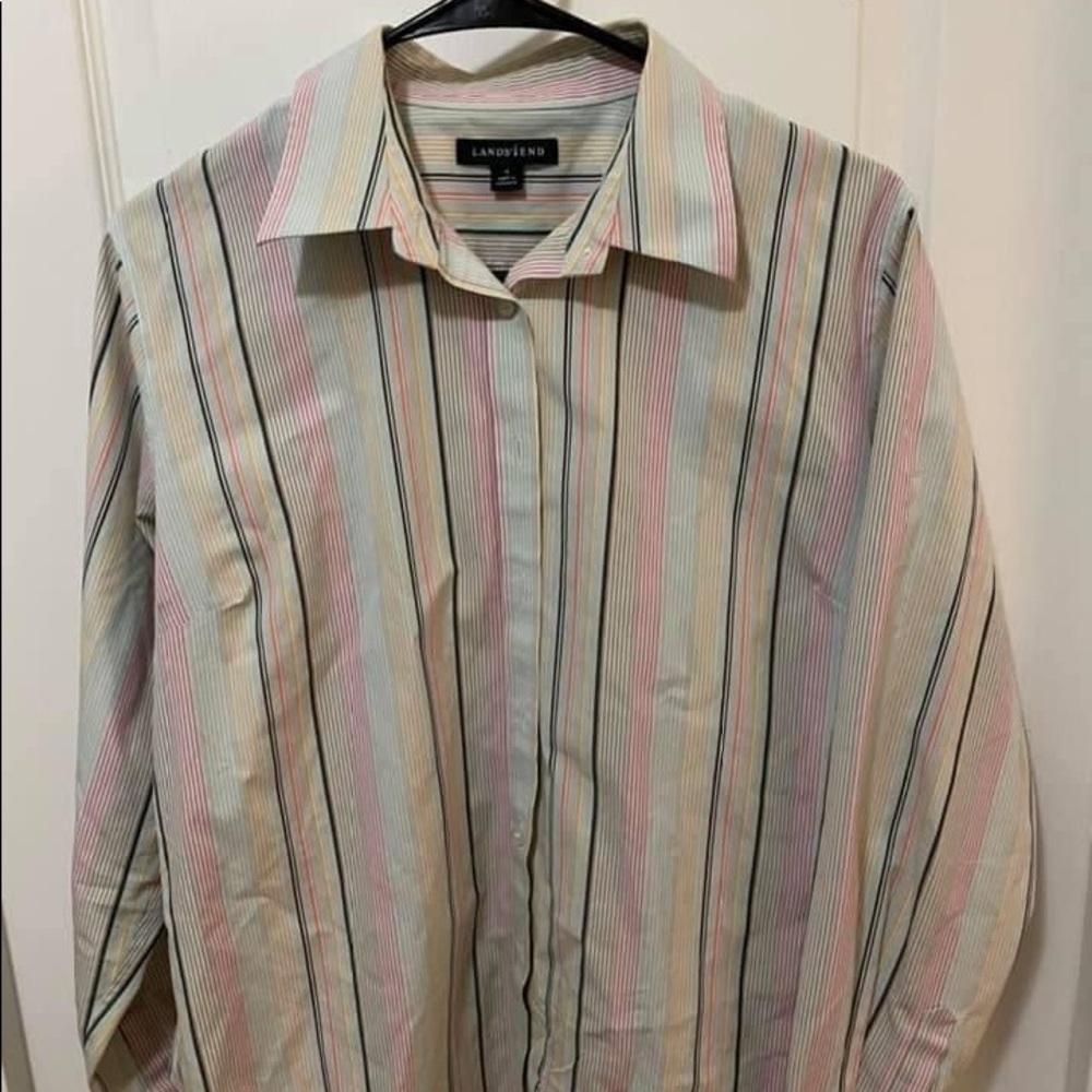 Stripped button up shirt